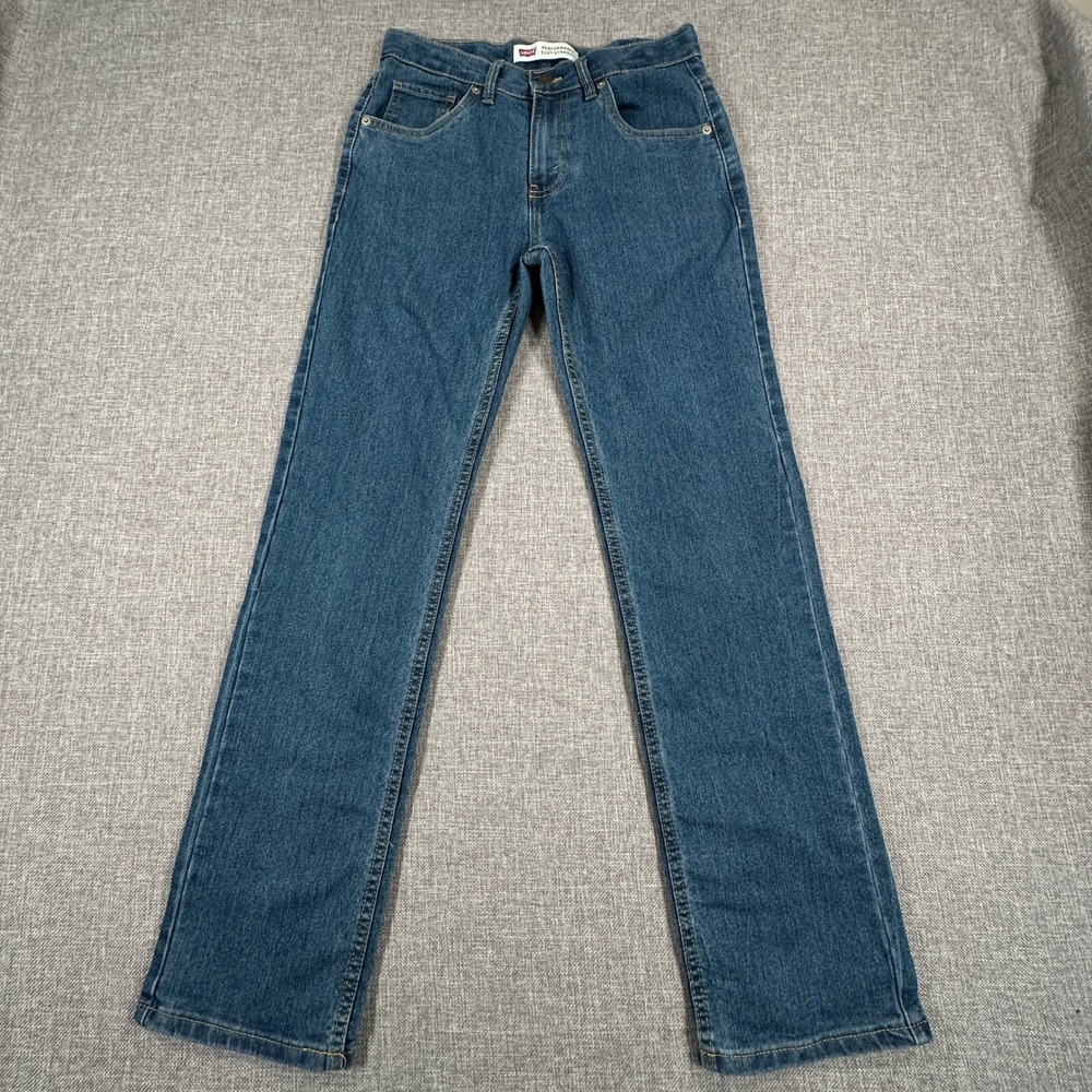 Levis 514 Straight Jeans Womens 16 Reg W28 L30 Blue Performance Slim Straight